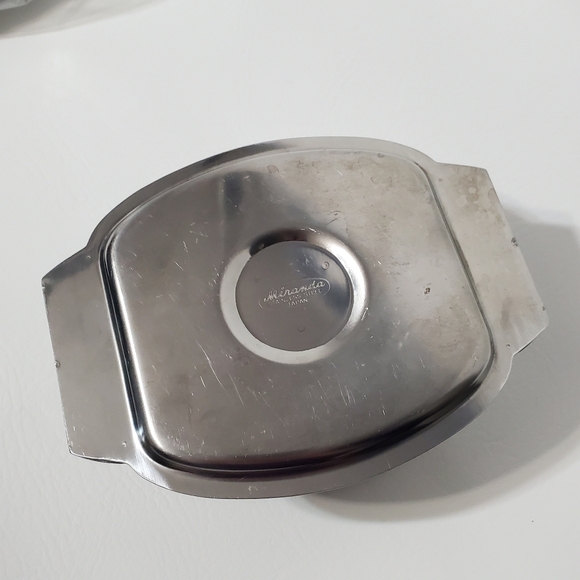 Vintage Miranda Stainless Steel Gravy Boat with Attached Plate 1970s - Picture 7 of 8